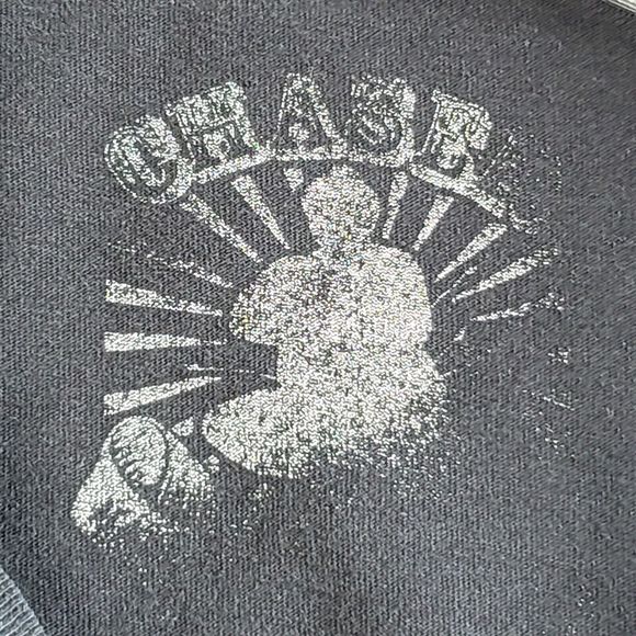 Chaser T Shirt Mens Large Black Graphic of Astronauts w/Beer & US Flag Patriot - Picture 6 of 12